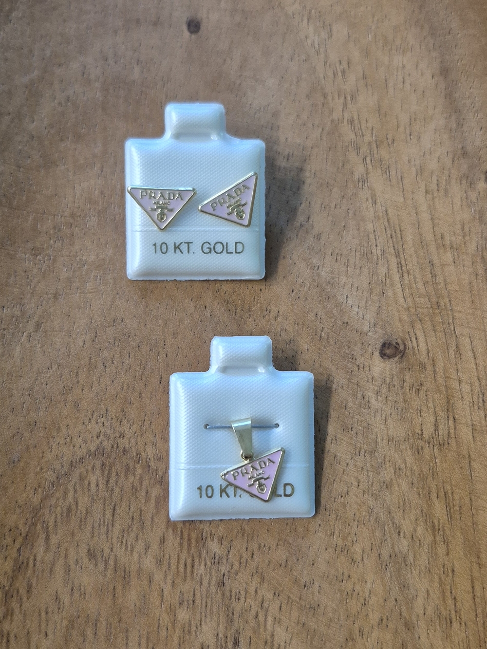10k Gold Triangle Set